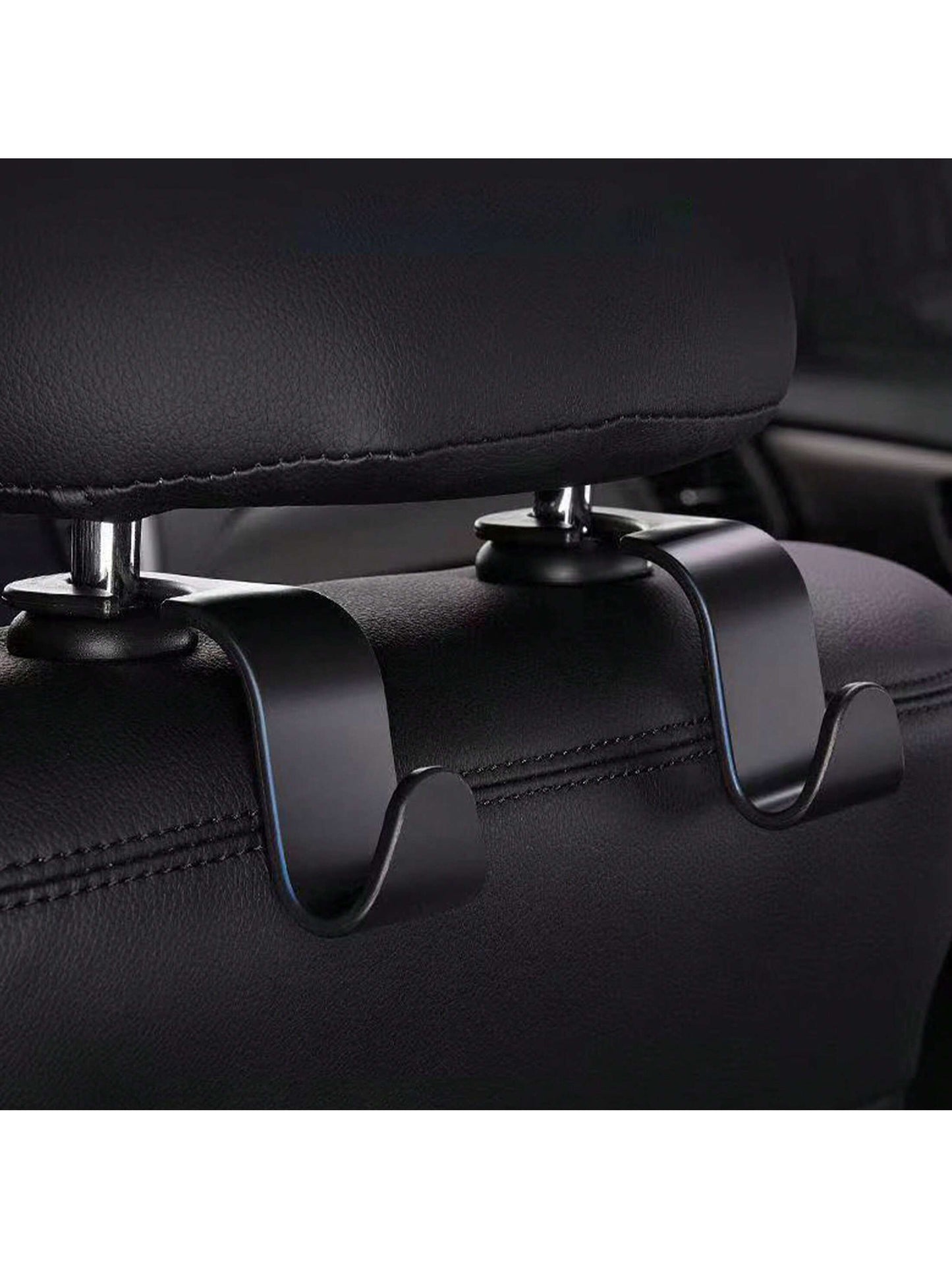 4pcs/2pcs/1pc Sturdy Car Hooks, Hidden Multi-Function Storage Hooks For Backseat, Thick Design