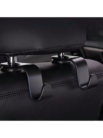 4pcs/2pcs/1pc Sturdy Car Hooks, Hidden Multi-Function Storage Hooks For Backseat, Thick Design