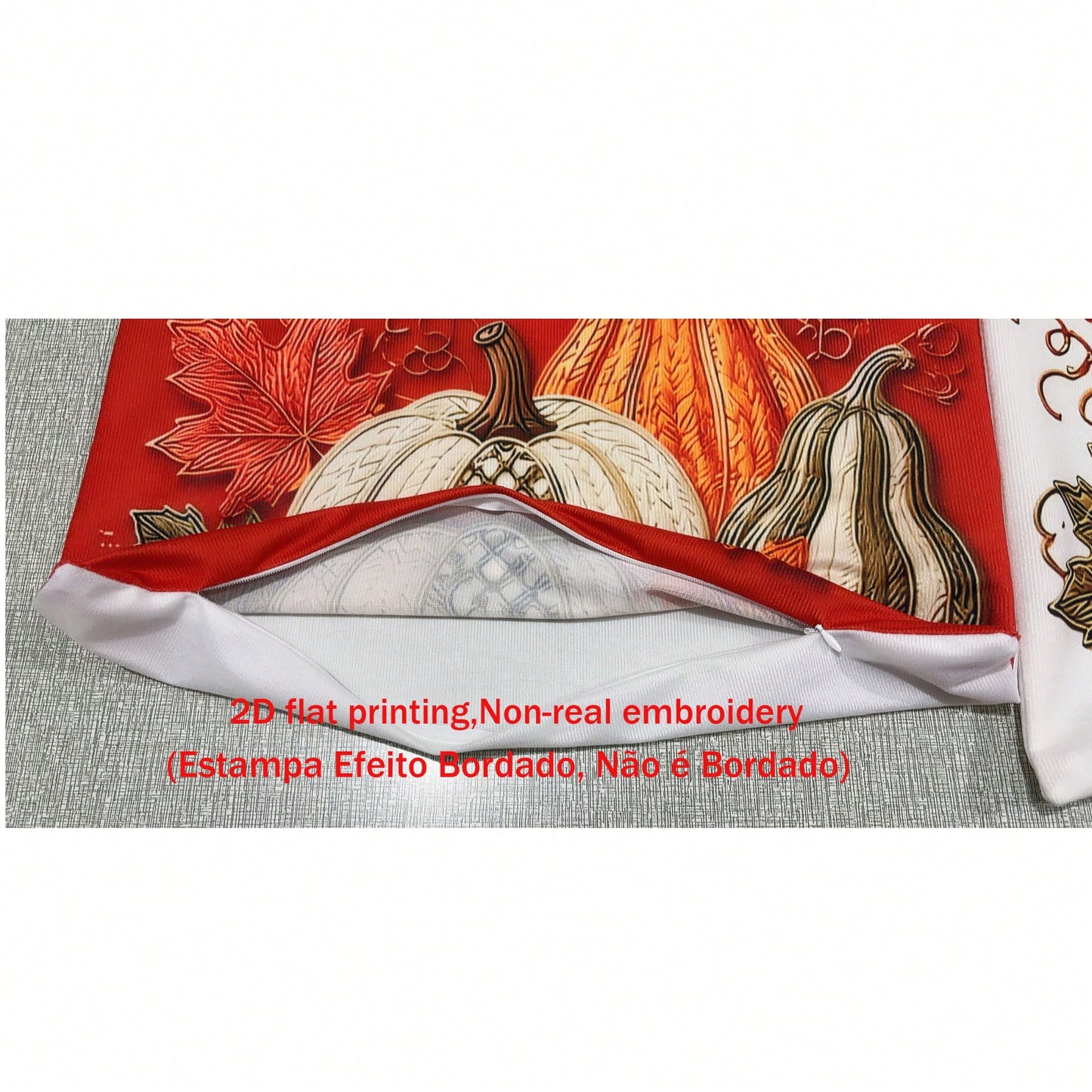 4pcs Autumn Harvest Pumpkin & Sunflower Throw Pillow Covers, Thanksgiving American Autumn Pumpkin & Maple Leaf Print Pattern, Single-Sided 2D Flat Print, Not 3D Realistic Embroidery, 45x45cm (18x18in)