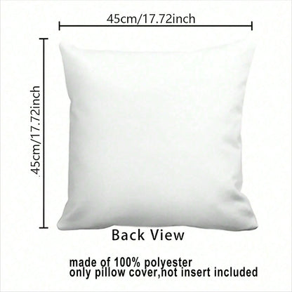 4pcs Cushion Covers, Sweet Home Wood Grain Floral Print Brown Pillow Covers, Peach Velvet Hidden Zipper Single-Sided Printed Pillow Covers, No Pillow Insert, Suitable For All Seasons, Room Decor, Offi