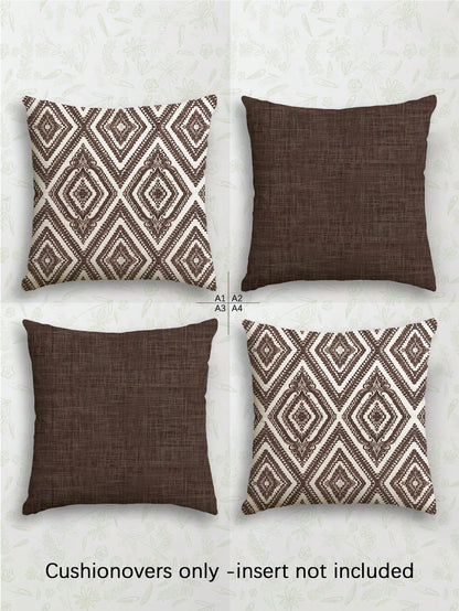 4pcs,Decorative Throw Pillow Covers,Geometric Pattern,Polyester Fiber Cushion Covers,Invisible Zipper,Machine Washable,Minimalist Fashion Line Pattern,Zipper Closure,Home Decorative Throw Pillow Cover