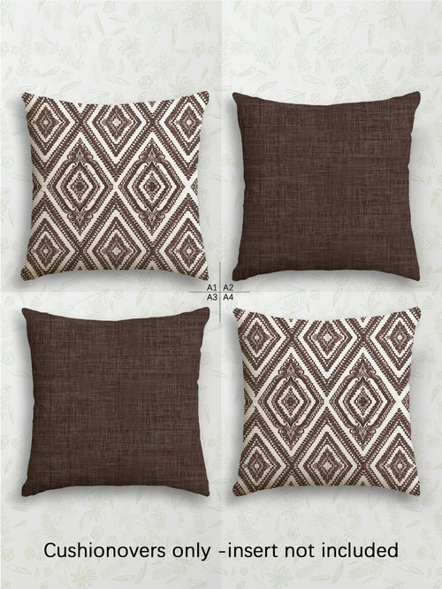 4pcs,Decorative Throw Pillow Covers,Geometric Pattern,Polyester Fiber Cushion Covers,Invisible Zipper,Machine Washable,Minimalist Fashion Line Pattern,Zipper Closure,Home Decorative Throw Pillow Cover