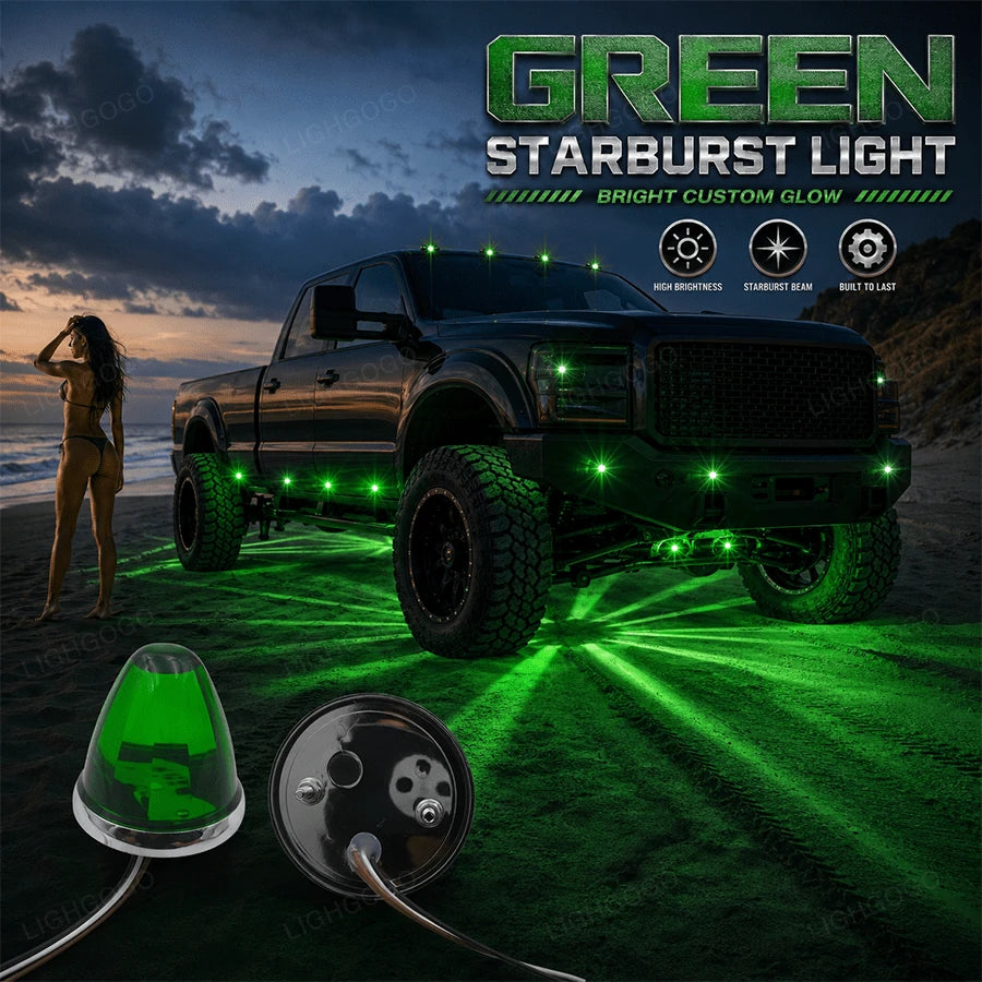 4Pcs Green Melon LED – Cool Truck Gift