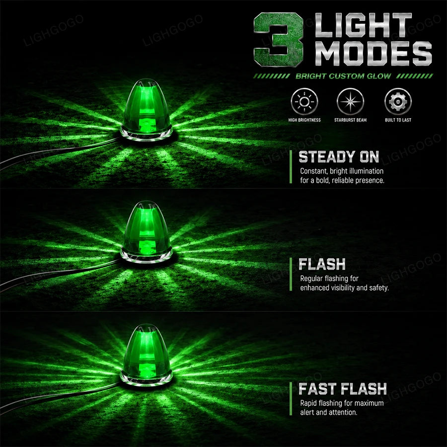 4Pcs Green Melon LED – Cool Truck Gift