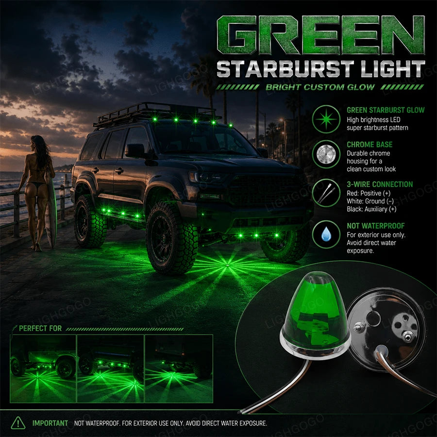 4Pcs Green Melon LED – Cool Truck Gift