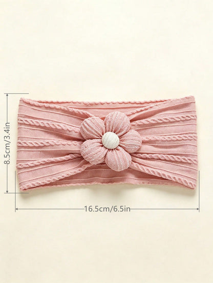 4pcs/Pack Multicolor Soft Elastic Baby Headbands, Breathable, Suitable For All Seasons, Perfect Gift And Photo Prop