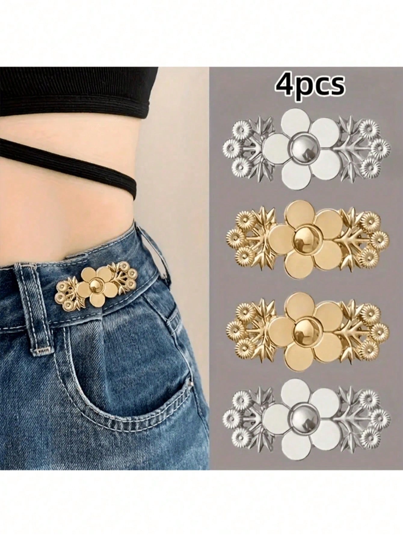 4pcs Seamless Waist Shaping Jumpsuit