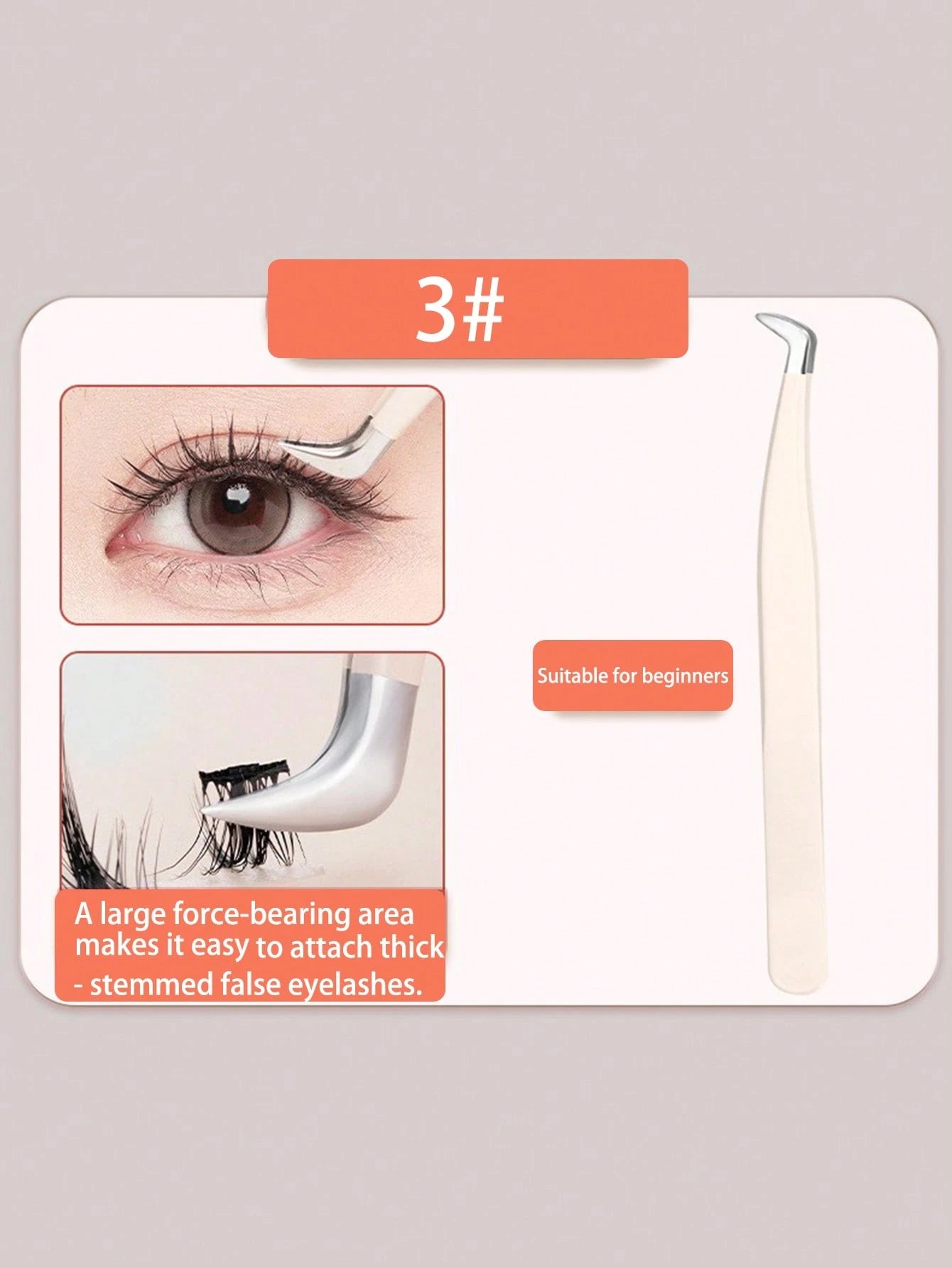 4pcs Set Eyelash Curler, Stainless Steel Tweezers, Curved Tweezers, Beauty Eyelash Extension Tools, Precision Eyelash Tweezers For Craft, Sticker Tweezers, Suitable As Gift And Decoration, Can Be Used