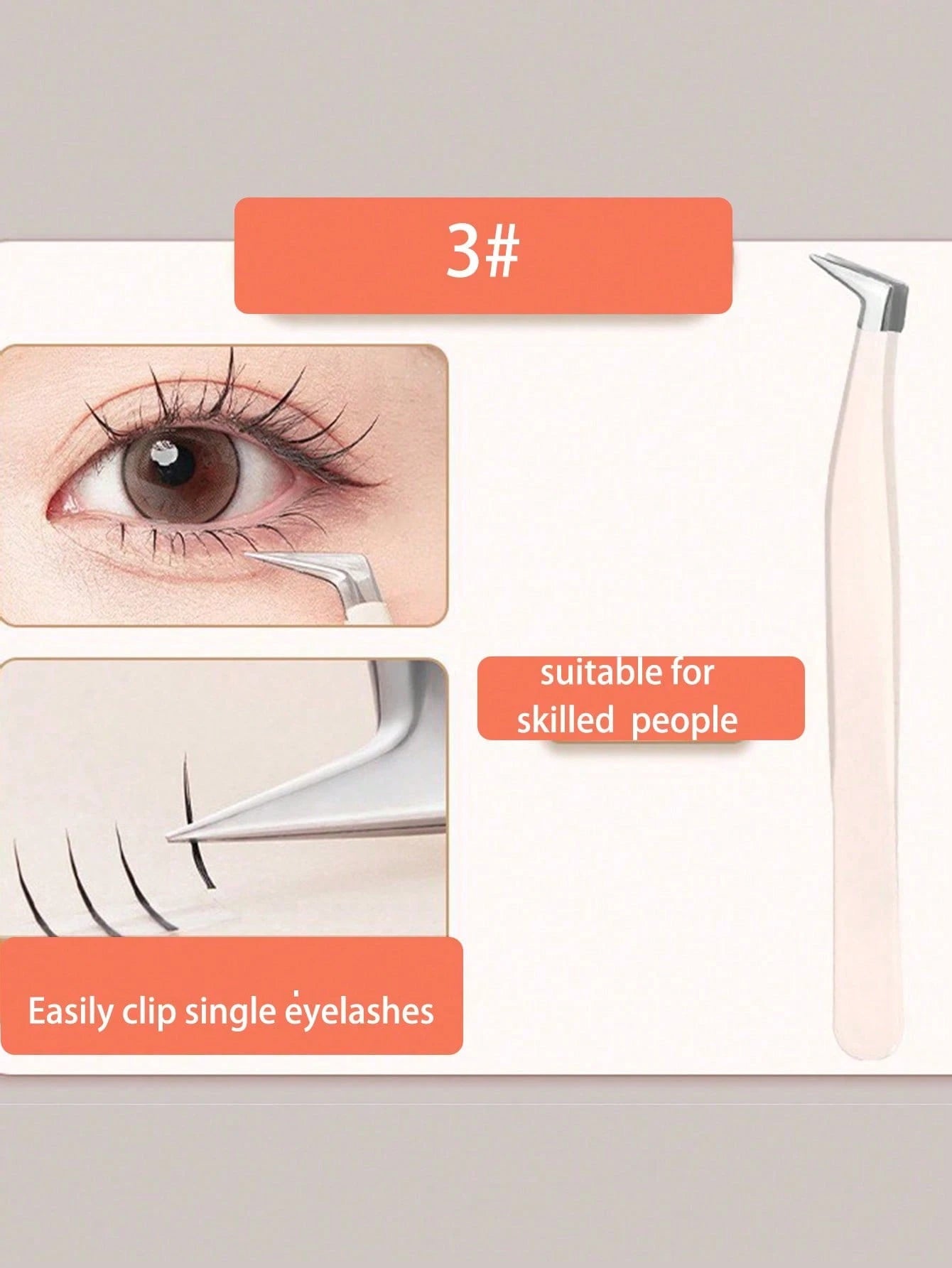 4pcs Set Eyelash Curler, Stainless Steel Tweezers, Curved Tweezers, Beauty Eyelash Extension Tools, Precision Eyelash Tweezers For Craft, Sticker Tweezers, Suitable As Gift And Decoration, Can Be Used