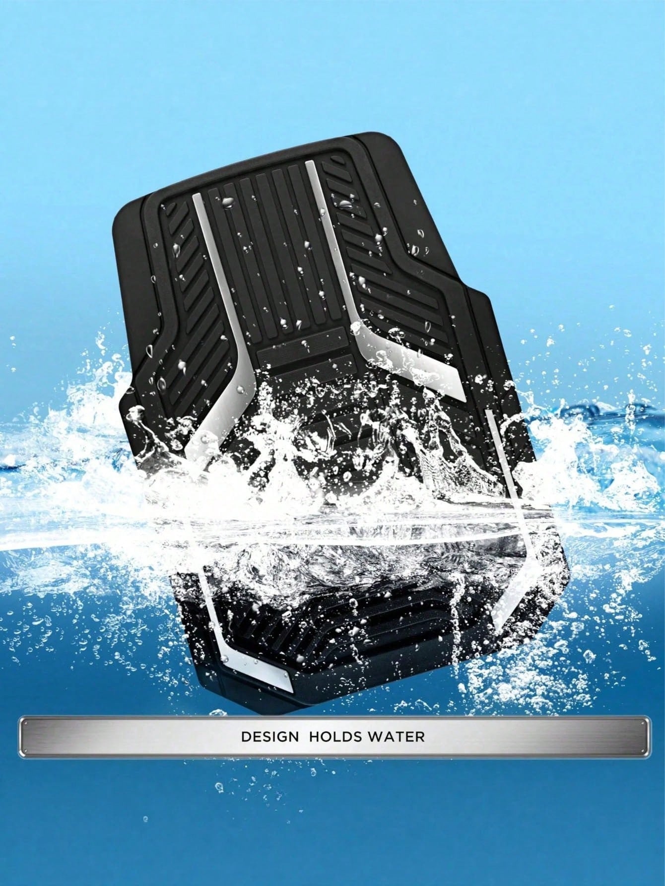 4pcs Universal All-Weather Car Floor Mats Set, Red & Black Geometric Pattern Non-Slip Floor Mats, Full Coverage Front & Rear Row Mats, Suitable For Sedan, SUV, Truck, Van, Fashionable Car Interior Acc