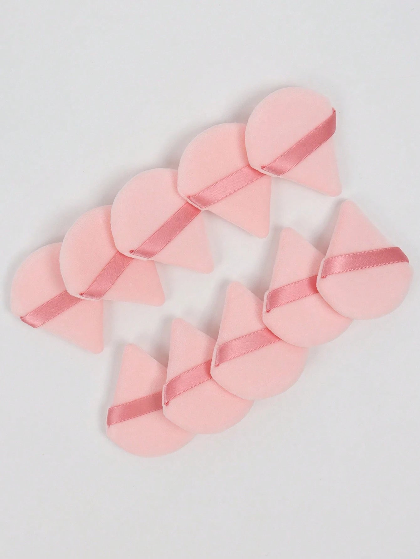 5/10/20/30/50/100pcs Triangle Velvet Makeup Sponge, Made Of Ultra-Soft Velvet Material, Designed For Contouring, Eyes And Edges, Suitable For All Skin Types. Cosmetic Accessories, Makeup Sponge, Makeu