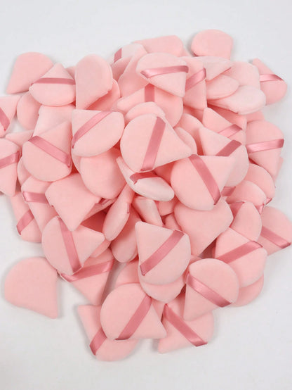 5/10/20/30/50/100pcs Triangle Velvet Makeup Sponge, Made Of Ultra-Soft Velvet Material, Designed For Contouring, Eyes And Edges, Suitable For All Skin Types. Cosmetic Accessories, Makeup Sponge, Makeu