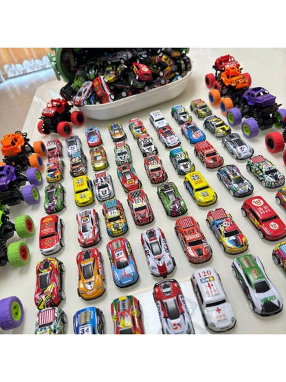 5/10/25pcs Alloy Diecast Toy Car, Random Color And Pattern,Back To School