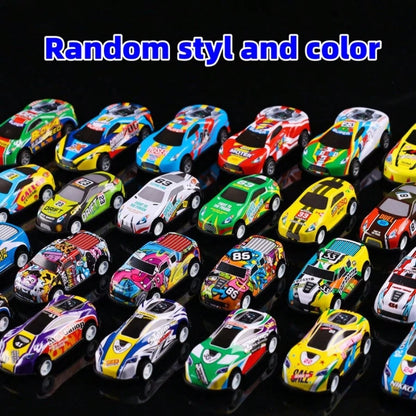 5/10/25pcs Alloy Diecast Toy Car, Random Color And Pattern,Back To School