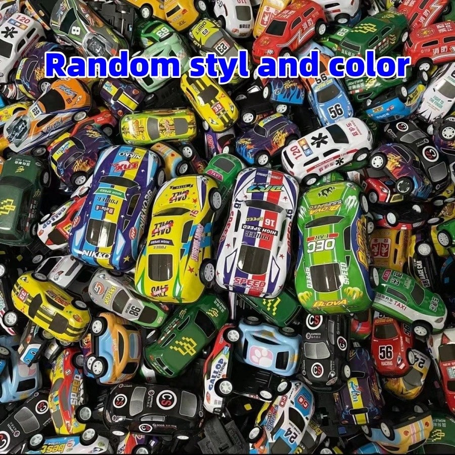 5/10/25pcs Alloy Diecast Toy Car, Random Color And Pattern,Back To School