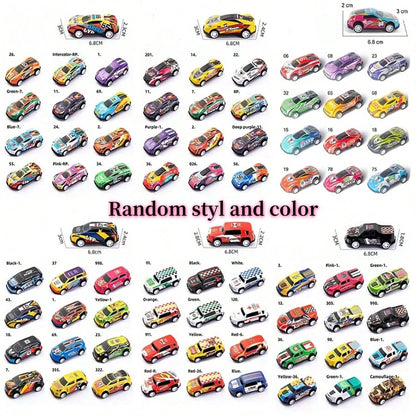 5/10/25pcs Alloy Diecast Toy Car, Random Color And Pattern,Back To School