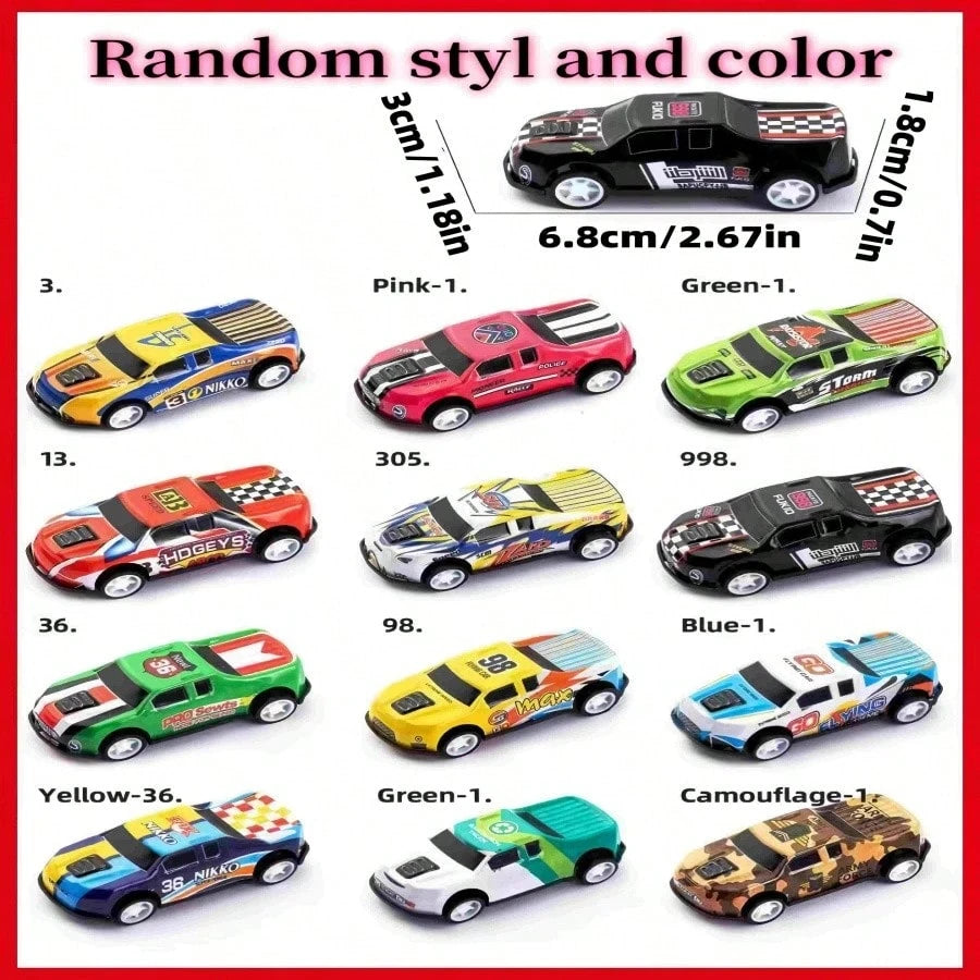 5/10/25pcs Alloy Diecast Toy Car, Random Color And Pattern,Back To School