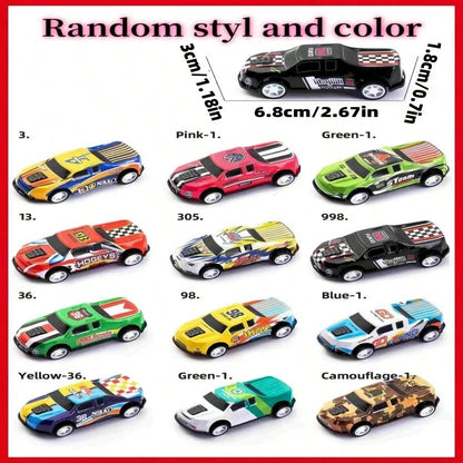 5/10/25pcs Alloy Diecast Toy Car, Random Color And Pattern,Back To School