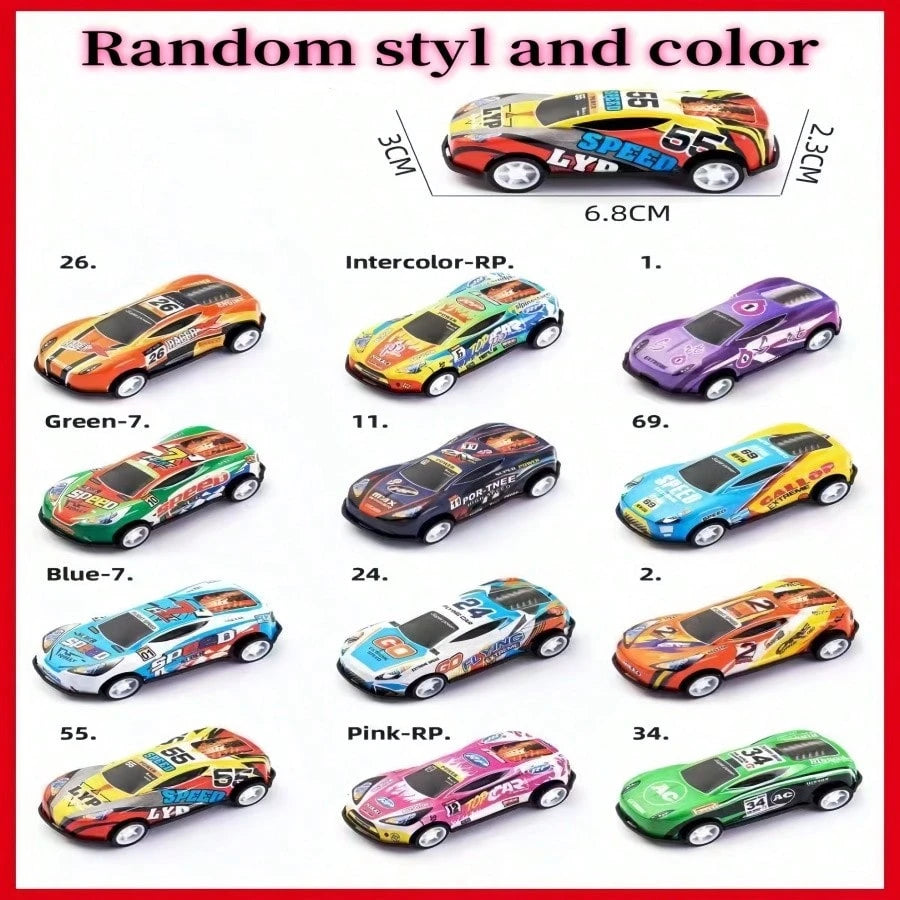 5/10/25pcs Alloy Diecast Toy Car, Random Color And Pattern,Back To School