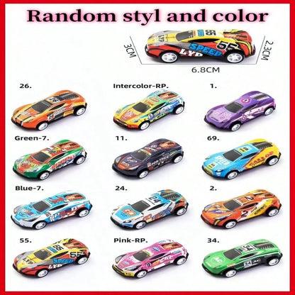 5/10/25pcs Alloy Diecast Toy Car, Random Color And Pattern,Back To School