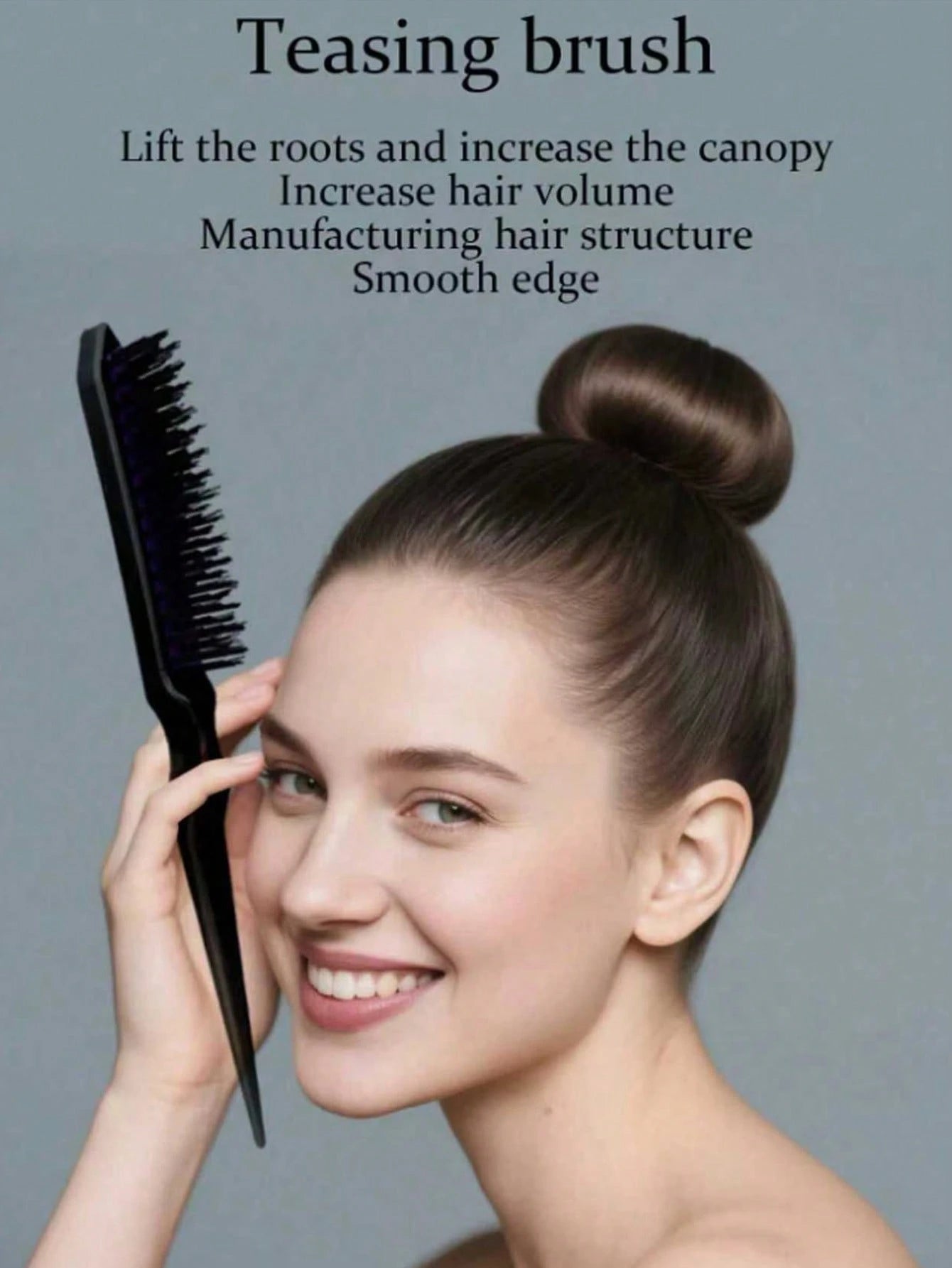 5/1pc Comb Set, Unisex Detangling Hair Brush, Beard Brush, Hair Brush, Frizz Smoothing Brush, Professional Hair Styling Brush, Pointed Tail Dyeing Comb, Smooth Ponytail & Bun Styling- Wide Pointed Ta