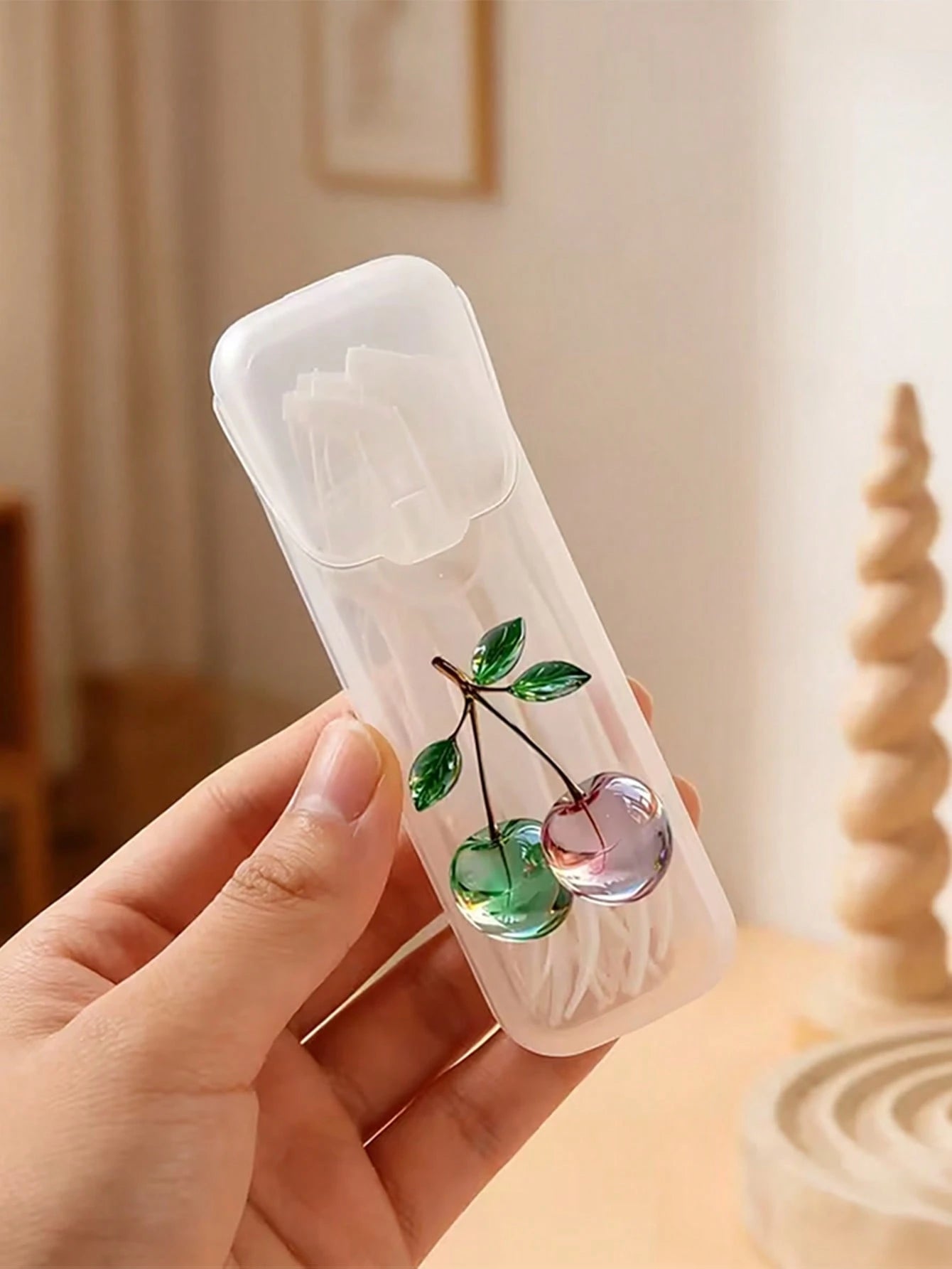 5/1pc Portable Toothpick & Floss Box- Leak-Proof Travel Pill Box, Transparent Lid Design, Lightweight & Portable, Suitable For Daily Oral Care, Use Anytime Anywhere (Travel/Home/Office/Outdoor), Wome
