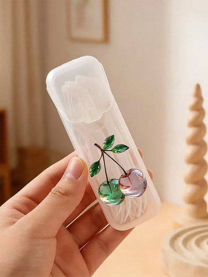 5/1pc Portable Toothpick & Floss Box- Leak-Proof Travel Pill Box, Transparent Lid Design, Lightweight & Portable, Suitable For Daily Oral Care, Use Anytime Anywhere (Travel/Home/Office/Outdoor), Wome