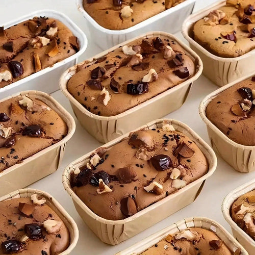 5/50/100pcs Mini Loaf Cake Cases, Muffin, Non-Stick Cake Pan For Cupcake & Bread Baking Cups For Baking, Cupcakes, Muffins, And More- Easy Cleanup, And Loaf Pan For Commercial Kitchens, Bakeries, Par