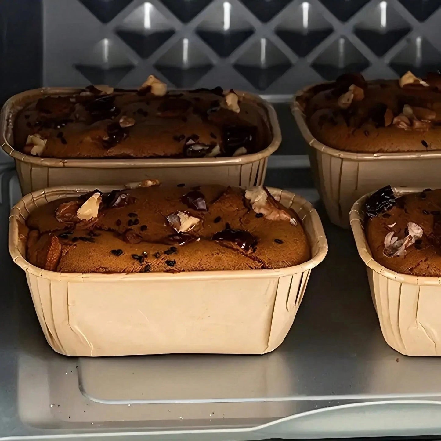 5/50/100pcs Mini Loaf Cake Cases, Muffin, Non-Stick Cake Pan For Cupcake & Bread Baking Cups For Baking, Cupcakes, Muffins, And More- Easy Cleanup, And Loaf Pan For Commercial Kitchens, Bakeries, Par