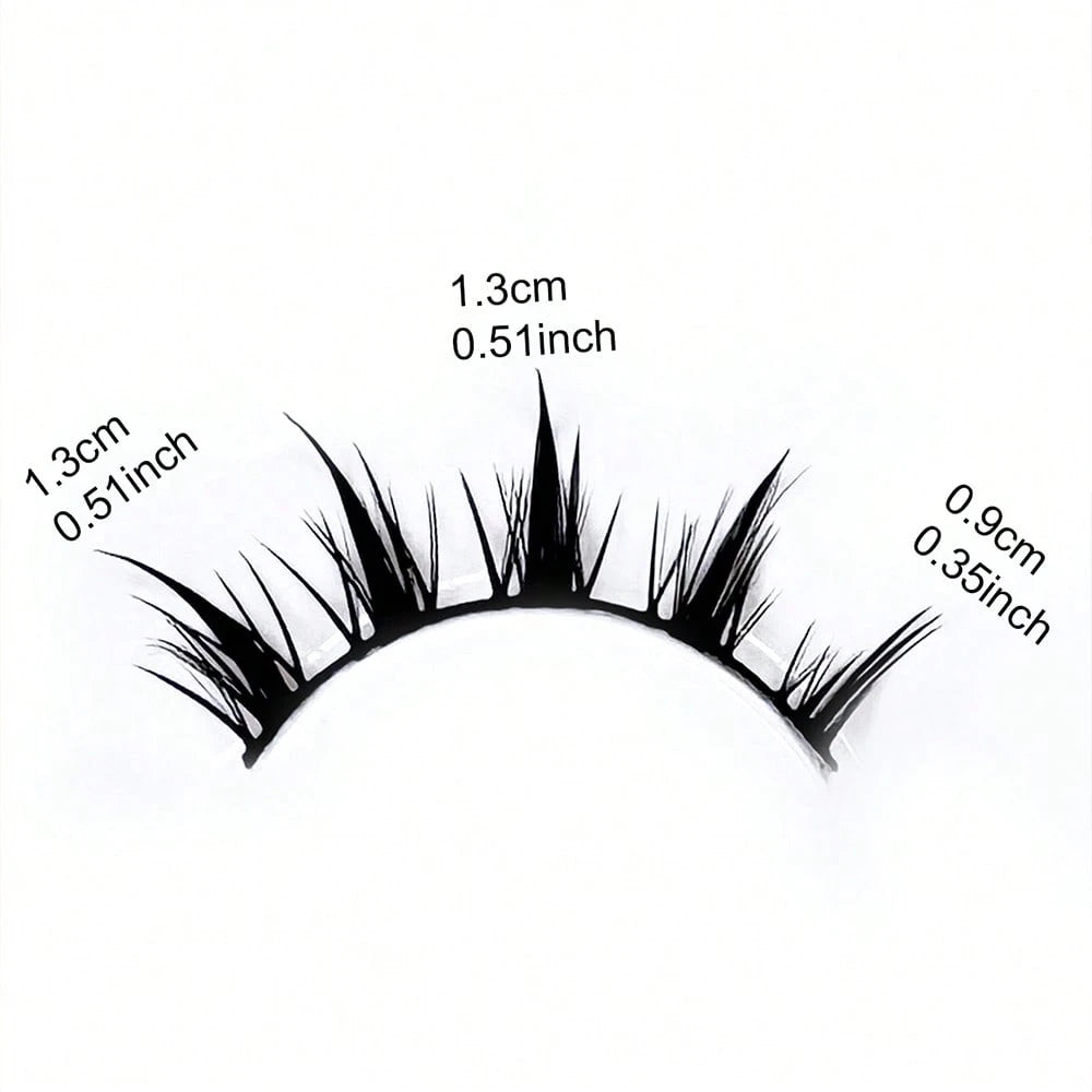 5 Pairs Anime Style False Eyelashes, Charming Little Devil Enlarged Eyes Eyelashes 5MH-5, Cartoon Manga Style Eyelashes For Cosplay Eye Makeup Tools, Cat Eyes Lashes Strip Lashes,Lashes,Eyelashes,Fake