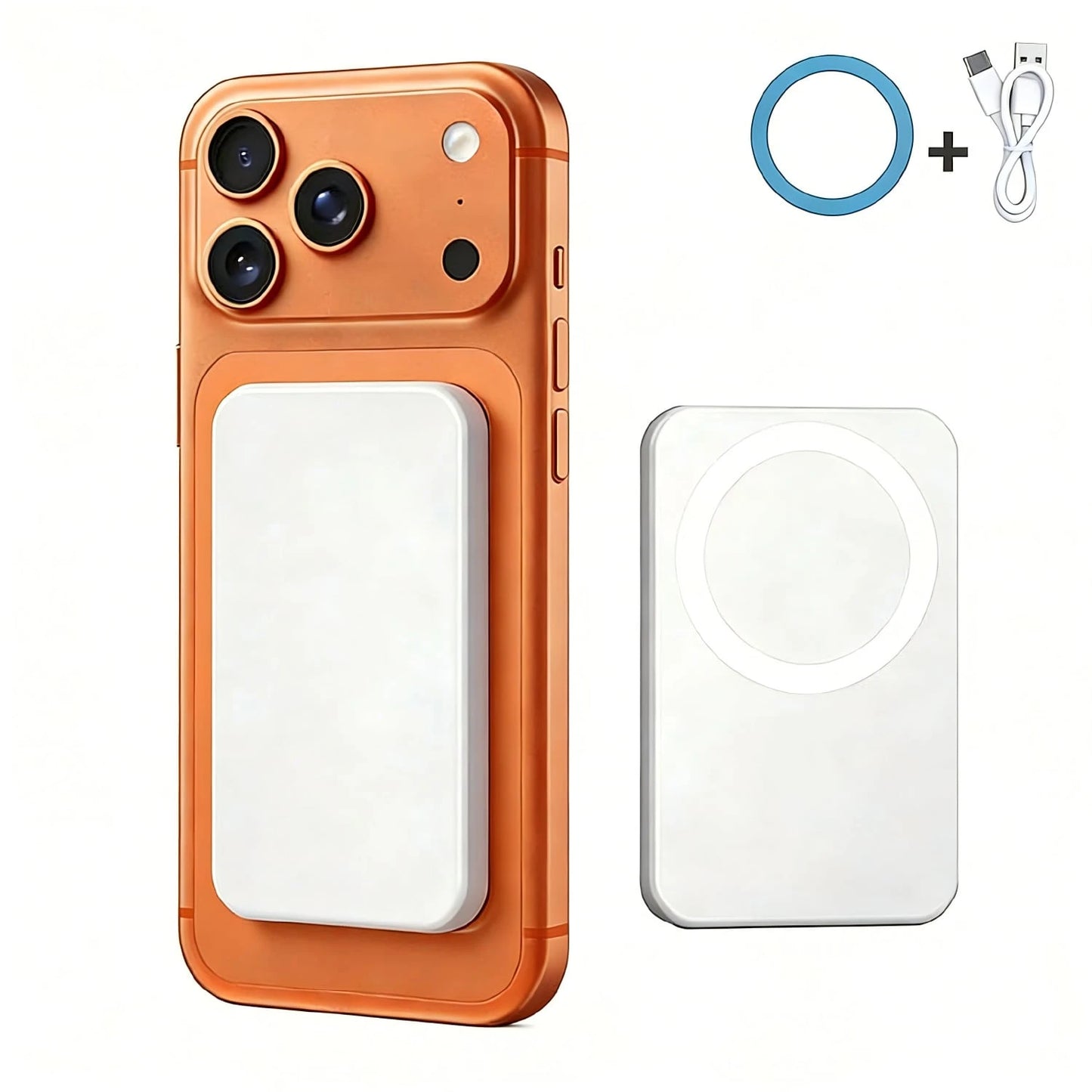 5000mAh Magnetic Power Bank, Slim Wireless Portable Charger With Fast Charging, MagSafe Compatible Battery Pack For IPhone 17/16/15/14/13/12 Series, Travel Charger