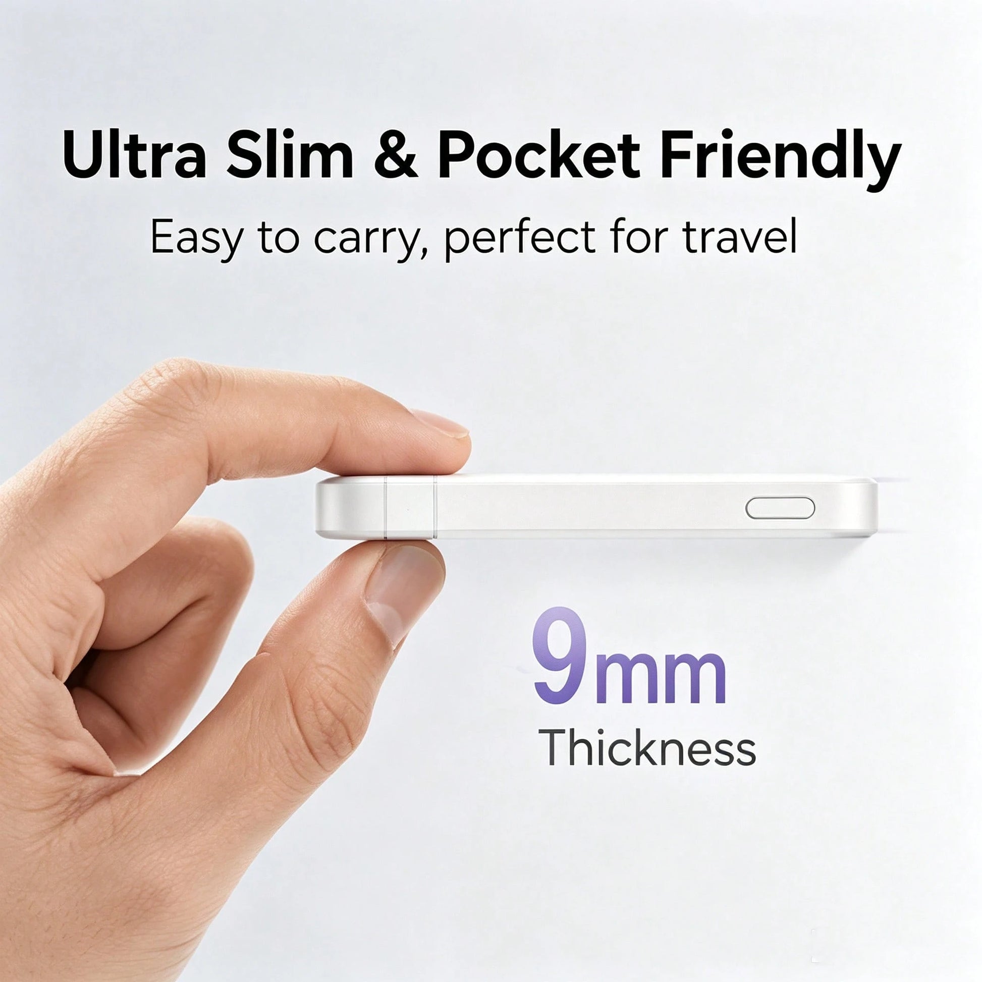 5000mAh Magnetic Power Bank, Slim Wireless Portable Charger With Fast Charging, MagSafe Compatible Battery Pack For IPhone 17/16/15/14/13/12 Series, Travel Charger