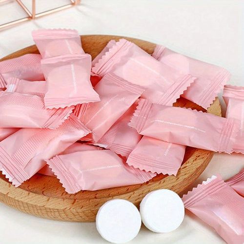 50pcs Disposable Towels Compressed Portable Travel Non-Face Towels Water Wet Wipes Outdoor Moist Tissues Candy Towels
