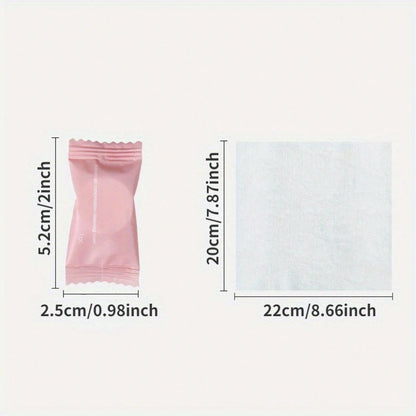 50pcs Disposable Towels Compressed Portable Travel Non-Face Towels Water Wet Wipes Outdoor Moist Tissues Candy Towels