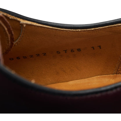 '5768' Burgundy Leather Derby UK 11