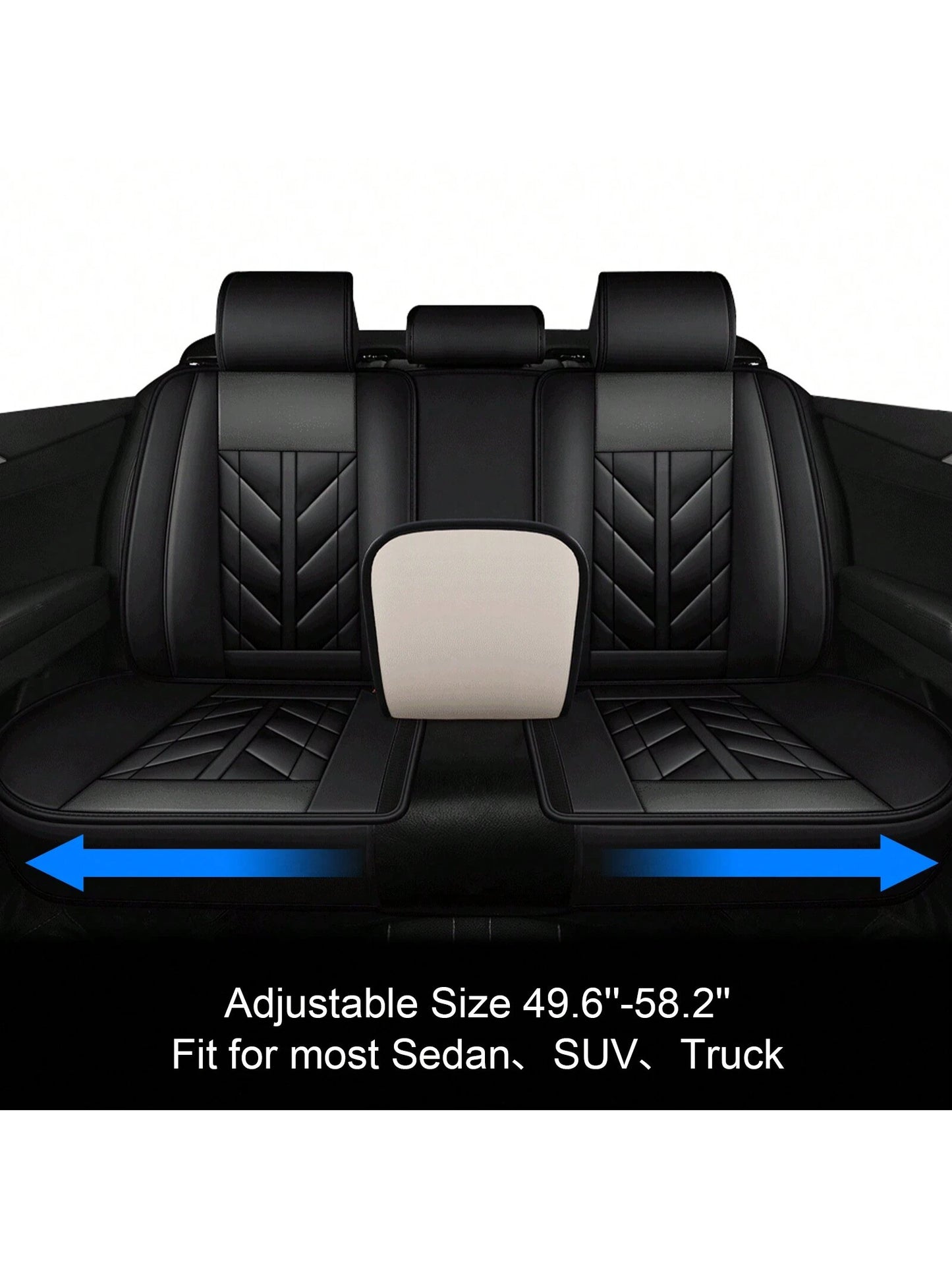 5Pcs Car Seat Covers Front Rear Cushion Protectors Universal Fit For Most Cars, Sedans Suvs And Hatchbacks, Full Set Premium Waterproof Faux Leather Car Seat Covers Cushion Protectors Airbag Compatibl