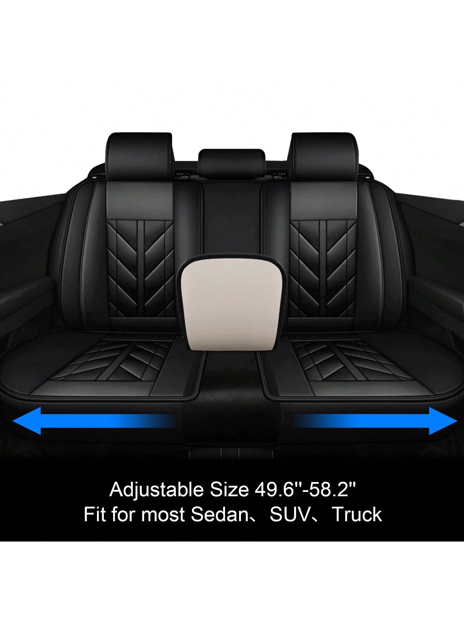 5Pcs Car Seat Covers Front Rear Cushion Protectors Universal Fit For Most Cars, Sedans Suvs And Hatchbacks, Full Set Premium Waterproof Faux Leather Car Seat Covers Cushion Protectors Airbag Compatibl