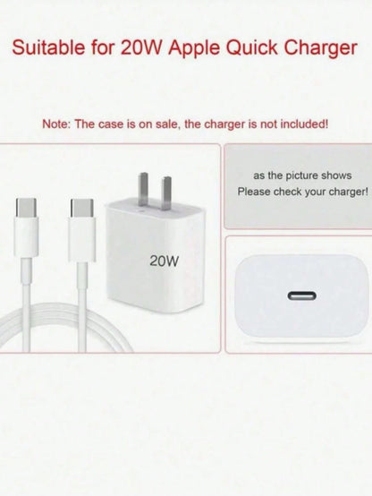 5pcs Charger Protective Case Set, Ocean Element Shell & Starfish Pattern, Includes Data Cable Storage Accessories, 20W/18W Charging Adapter And Adapter Head Cover, Compatible With Apple 11/12/13/14/15