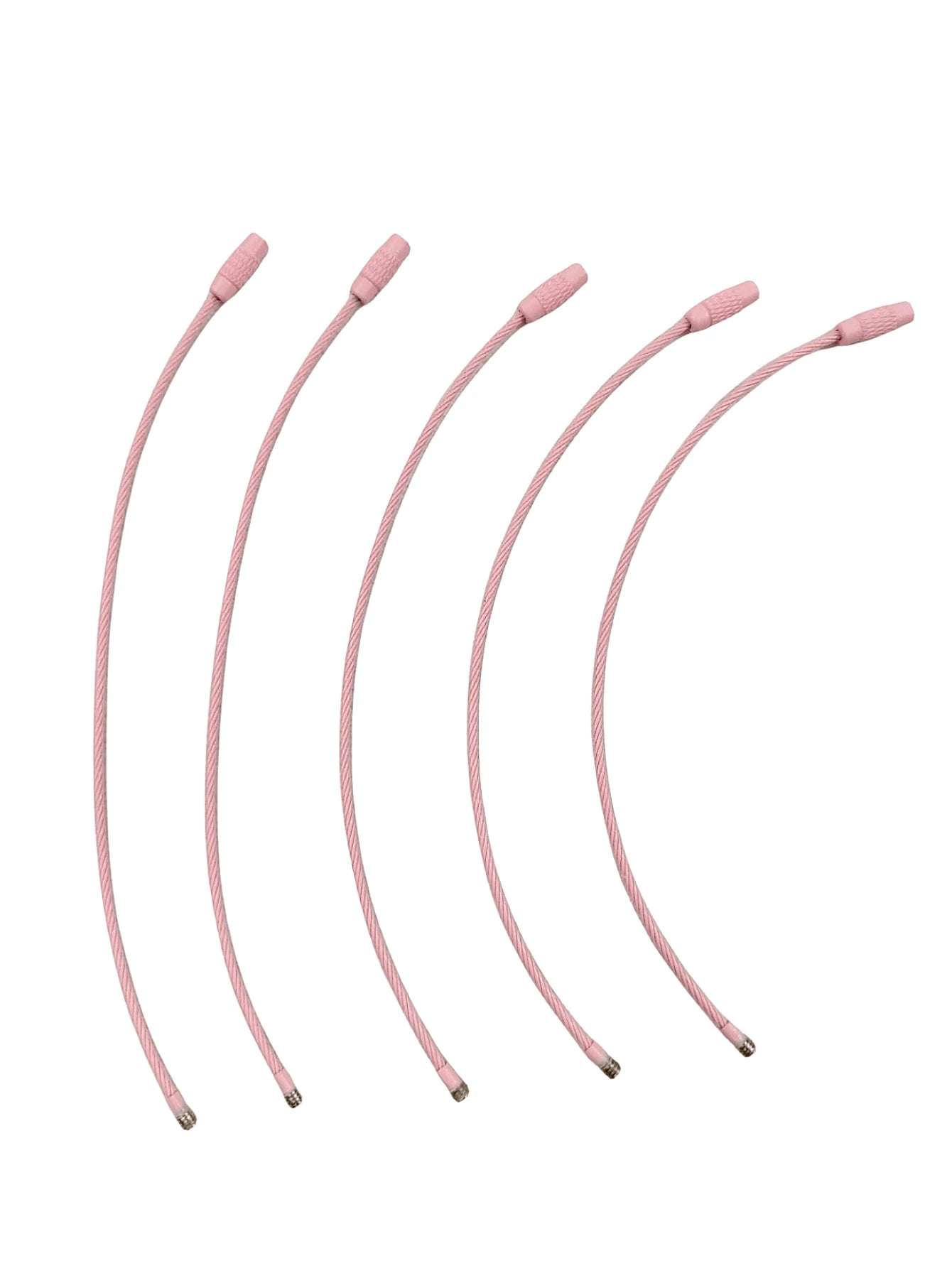 5pcs Metal Cable Keychain Holder, Suitable For Travel, Work, Key Organization, Easy Access And Hanging On Luggage, Multi-Purpose, Durable, Anti-Lost