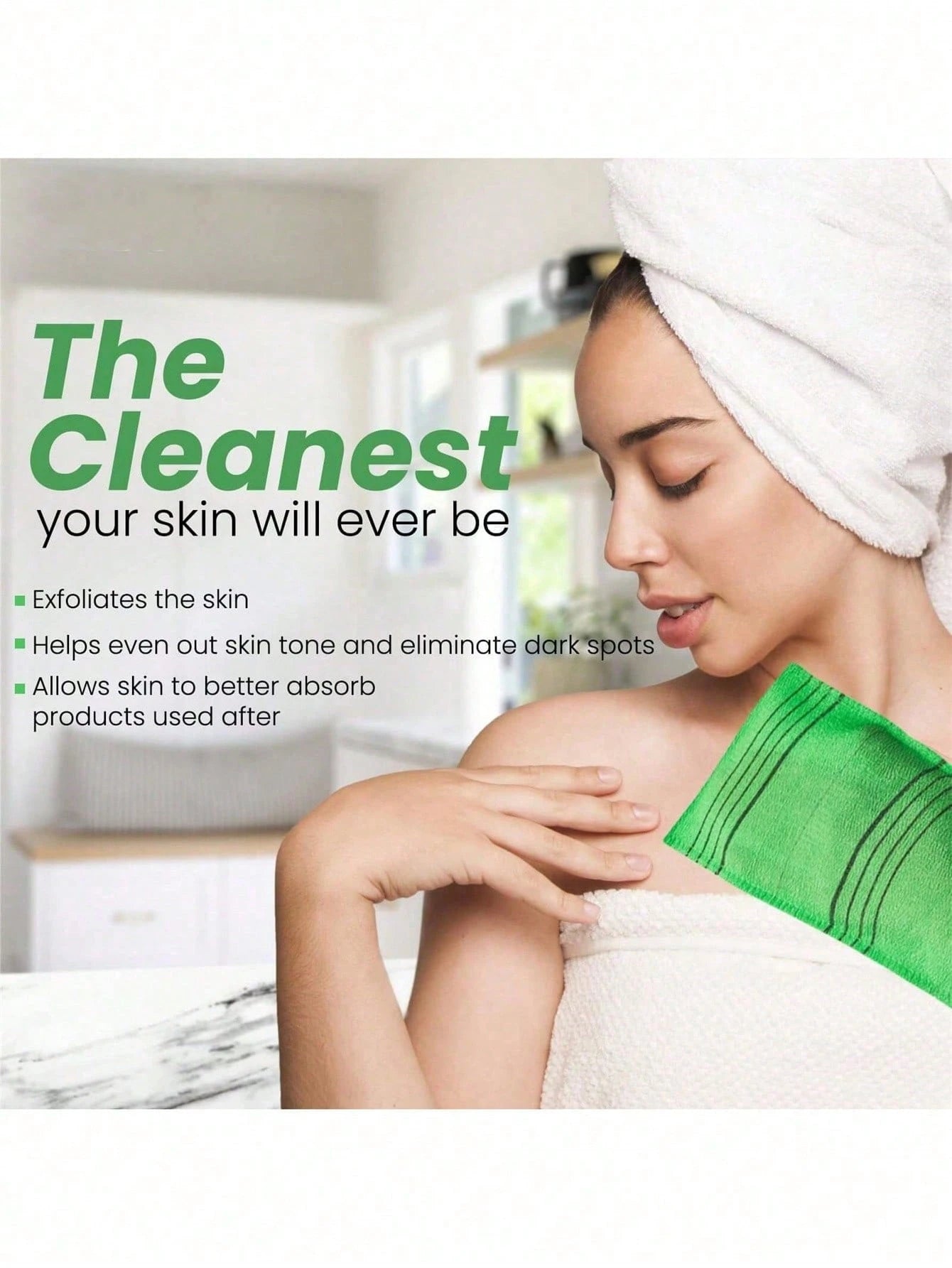 6 Piecess Single Layer Double Sided Bath Towel Hotel Bath Towel Sauna Bathing Bath Glove Back Scrub Mud And Ash, Household Bath Towel, Exfoliating Shower Glove And Towel, Massage And Body Scrub, Body