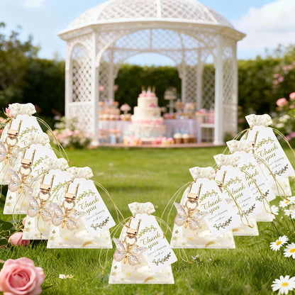 60pcs/20set Butterfly Keychain Gift Set Baby Shower Party Baby Shower Gifts For Guest Baby Shower Birthday Girl Party Favors For Kids Birthday Supplies Gender Reveal Party Supplies Baby Shower Decorat