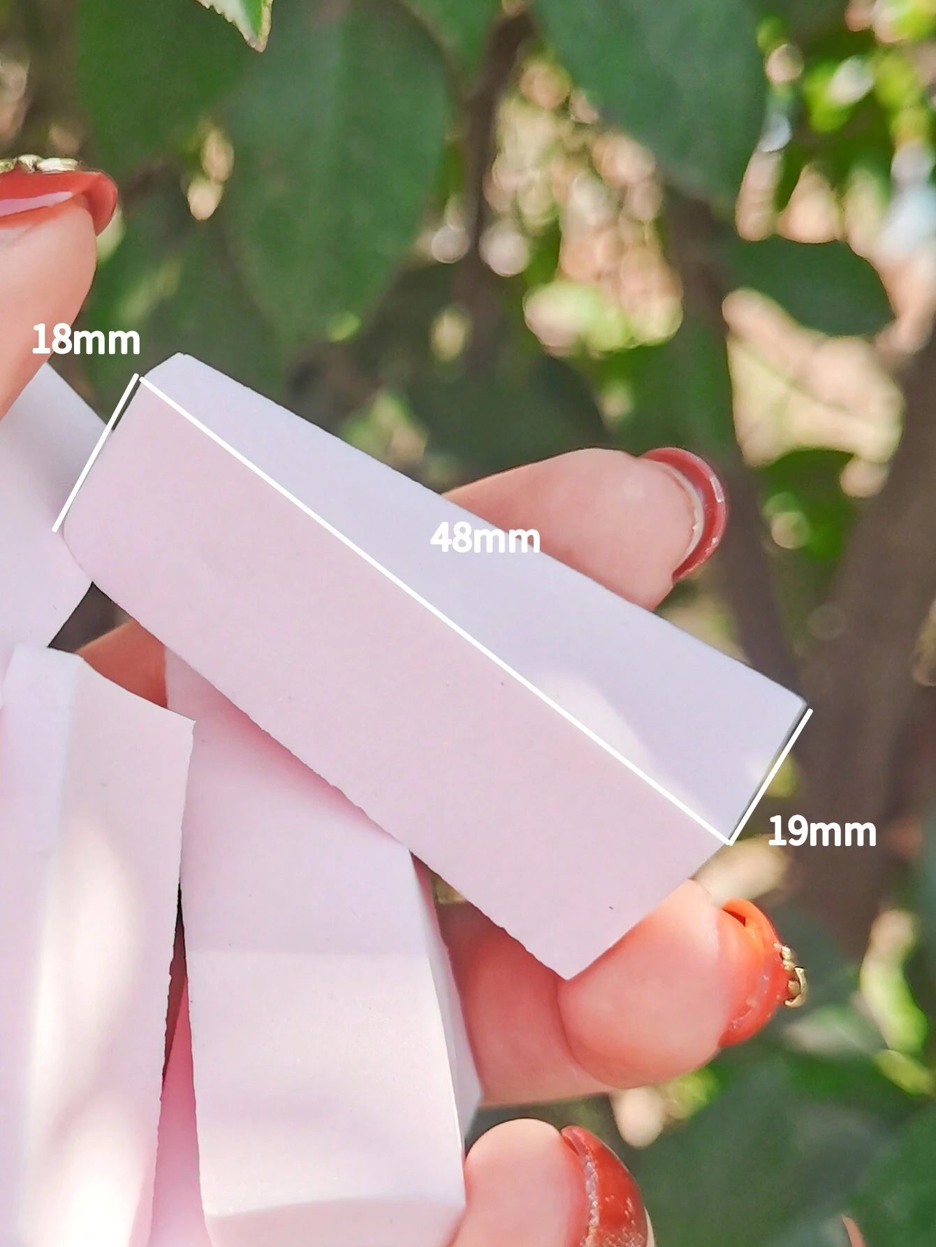 60pcs Cosmetics Wedge Shaped Applicator Sponge, Suitable For Foundation, Blush, Eyeshadow, Beauty Tool With Precise Edges, Easy Blending And Smoothing, Nail Buffer Sponge Included,Makeup,Cheap,Room De