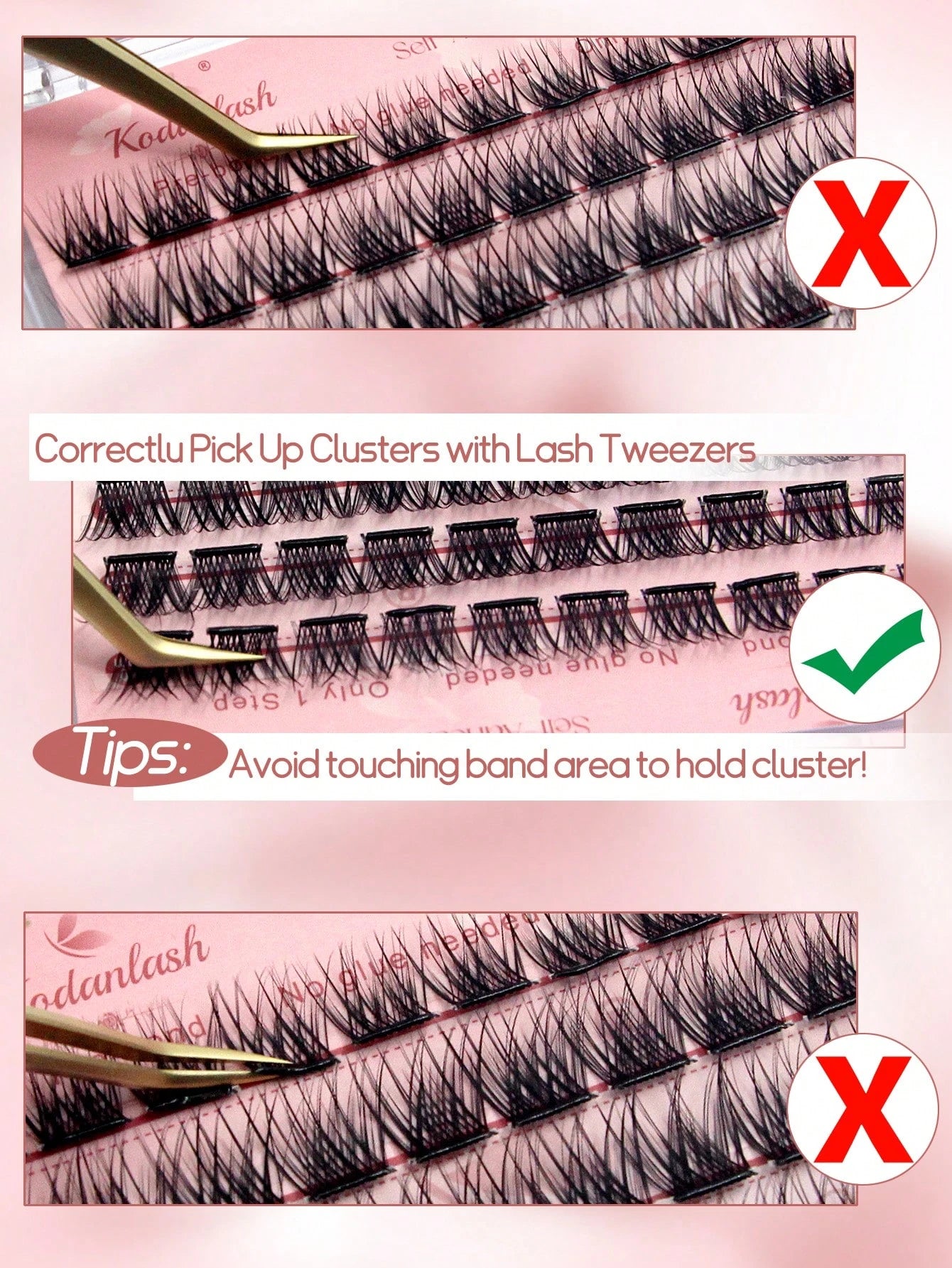 60pcs Self-Adhesive False Eyelashes, Press-On Lash Clusters, Natural Look, 10-16mm, No Glue Needed, Easy To Wear