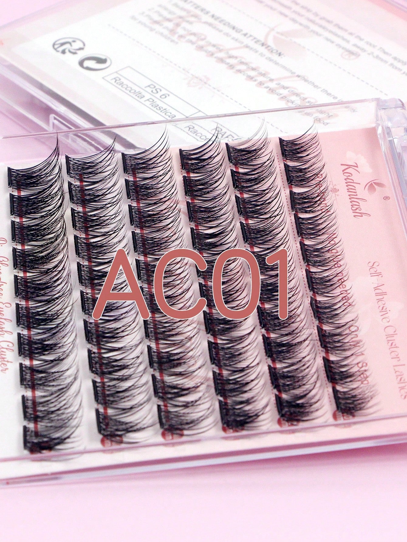 60pcs Self-Adhesive False Eyelashes, Press-On Lash Clusters, Natural Look, 10-16mm, No Glue Needed, Easy To Wear