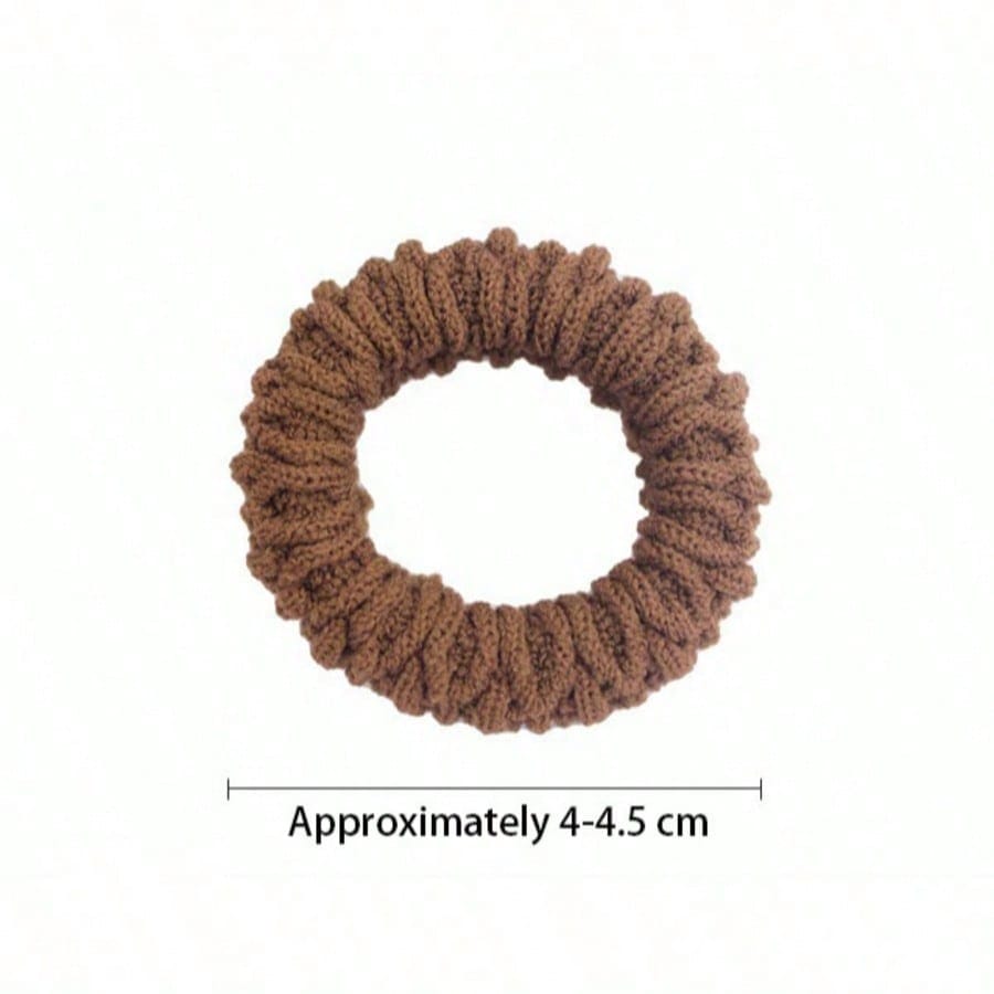 6pcs/Set High Elastic Thick Hair Ties, Upgraded Korean Style Women Durable Hair Bands, Won't Damage Hair, Suitable For Ponytail & Daily Hairstyles, Also Can Be Used As Bathroom Decor, Suitable For Aut