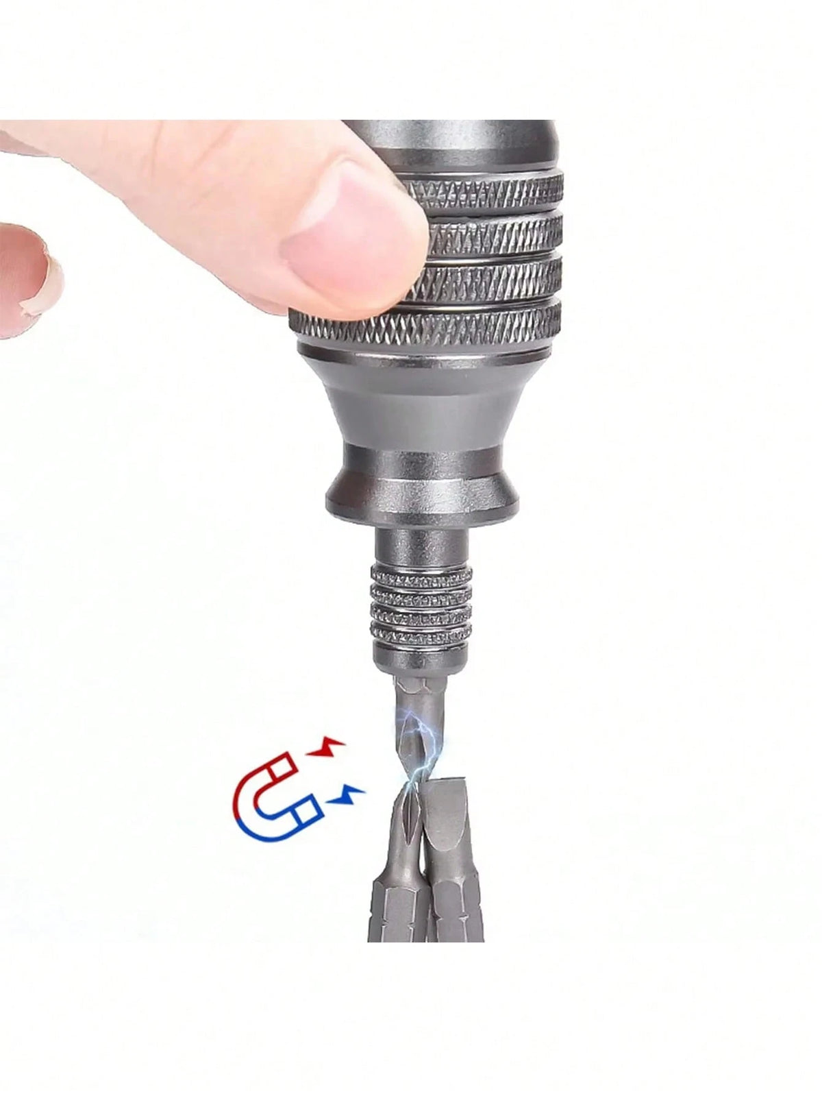 7 In 1 Mini Screwdriver Titanium Screwdriver 1/4 Inch Magnetic Torx Screw Driver Bit Kit Home Repair Tools