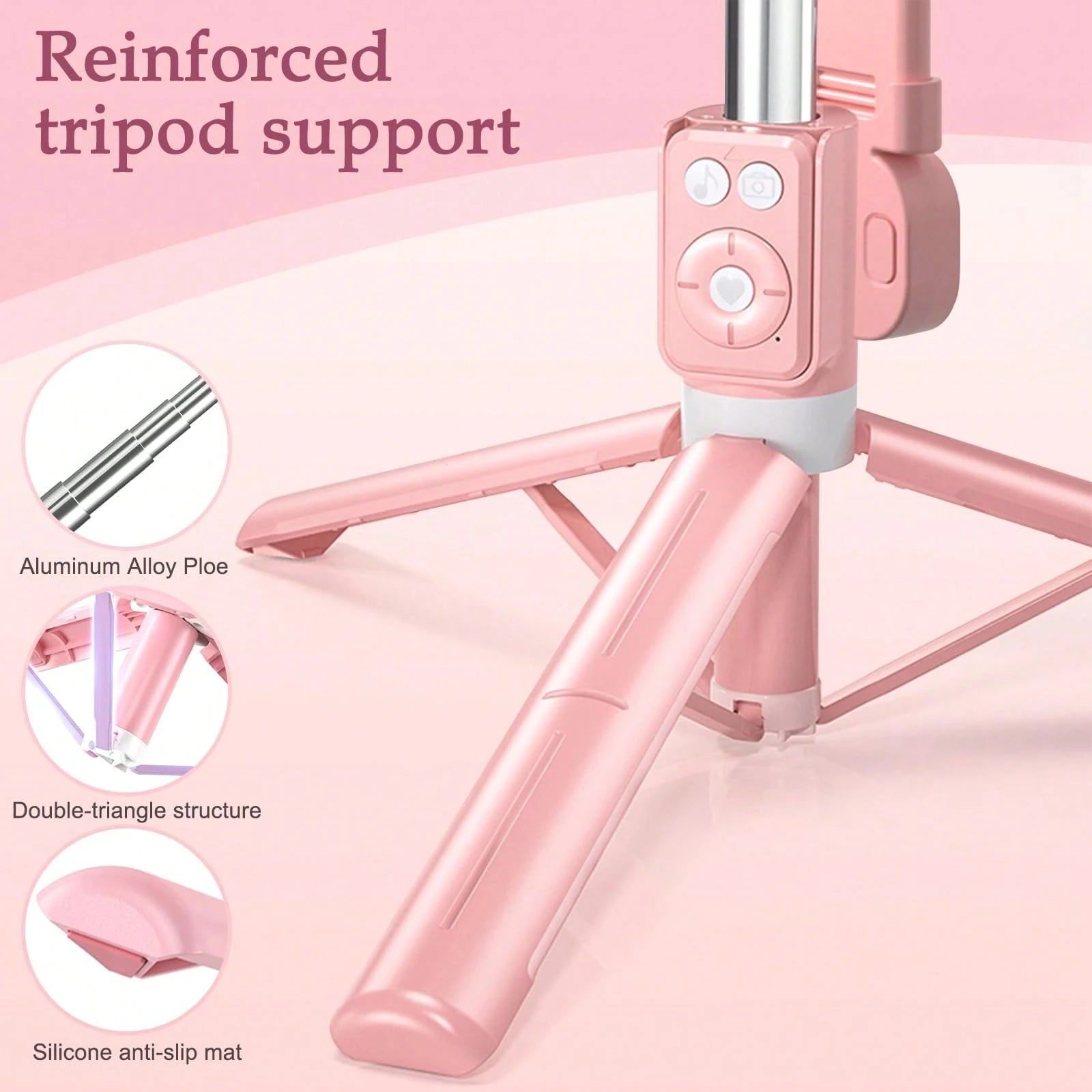 70 Inch Djustable Dual Color Temperature Fill Light Selfie Stick Tripod With Dual Fill Lights, Adjustable Dimming Knob, For Makeup, Live Streaming, YT Videos, TK, Photography, Compatible With Cameras