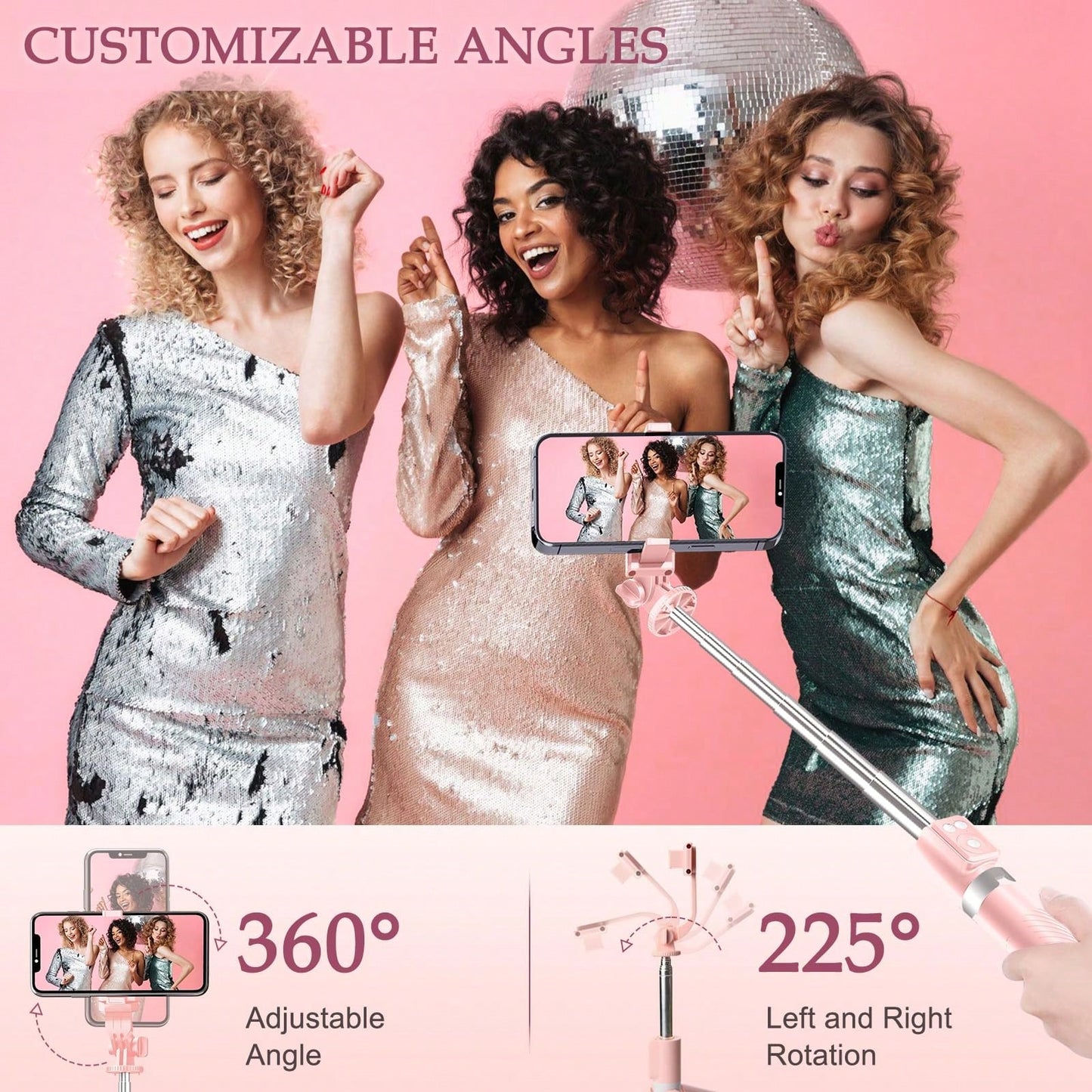 70 Inch Djustable Dual Color Temperature Fill Light Selfie Stick Tripod With Dual Fill Lights, Adjustable Dimming Knob, For Makeup, Live Streaming, YT Videos, TK, Photography, Compatible With Cameras