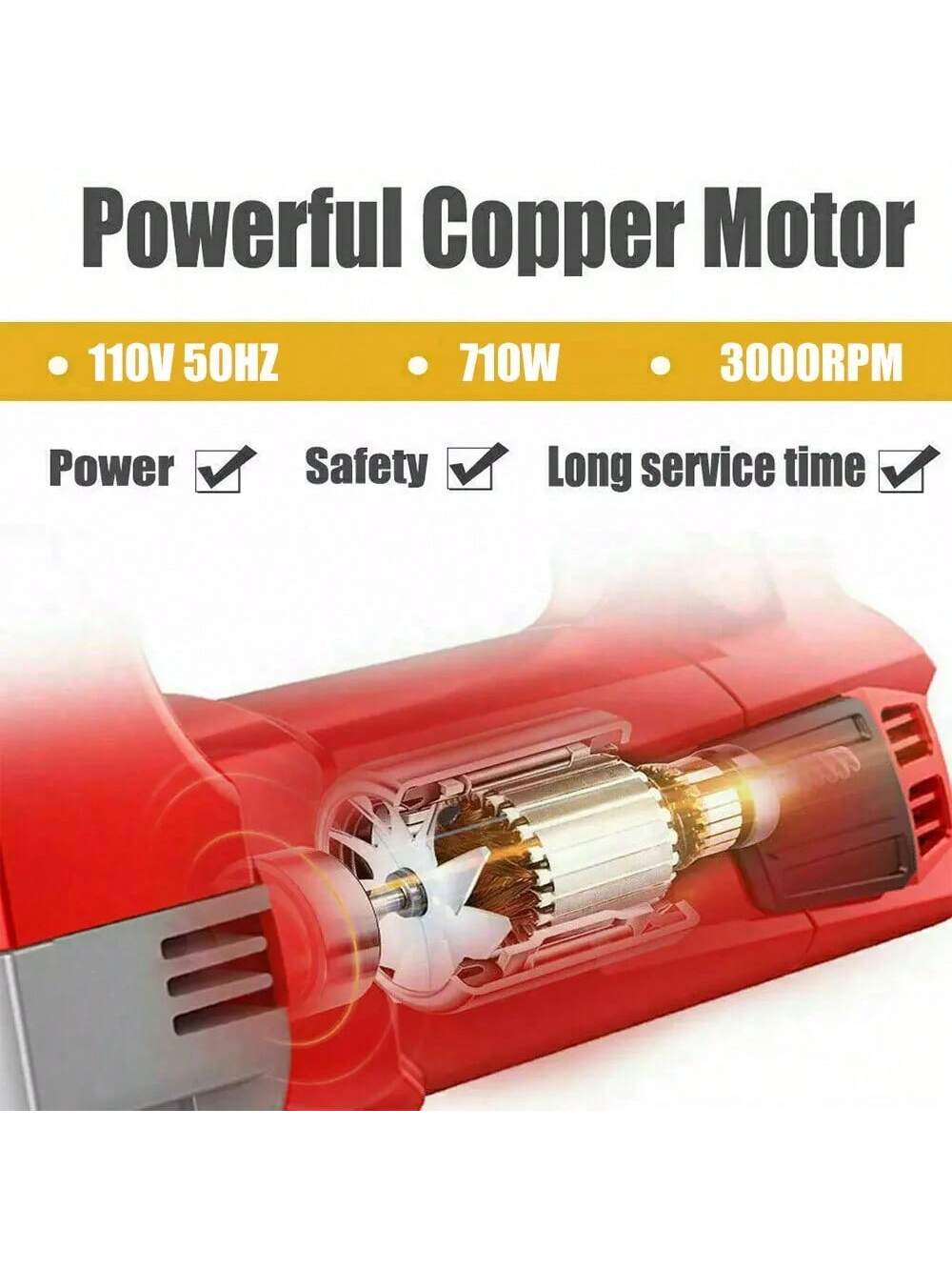 710W Jig Saw 3000RPM Corded Electric Jigsaw 6 Variable Speeds Jigsaw Tool Kit US