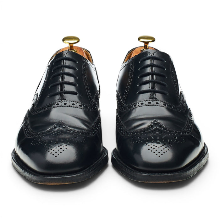 '758' Black Leather Oxford Brogues UK 8.5 F